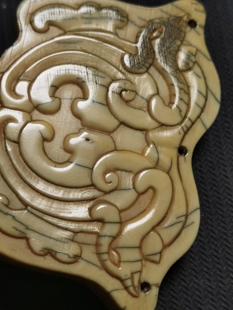 古玩玉器博古鳳鳥佩真品鑒賞圖