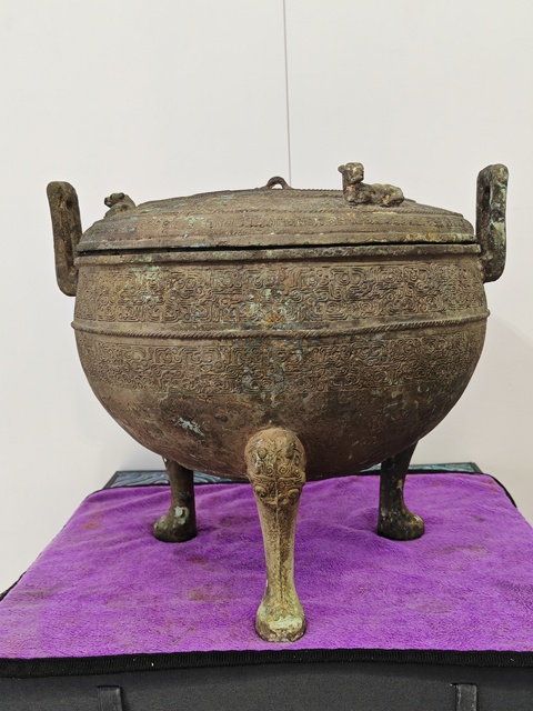 古玩銅器銅鼎真品鑒賞圖