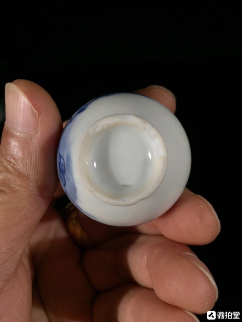 古玩陶瓷青花輩輩封侯膽瓶真品鑒賞圖