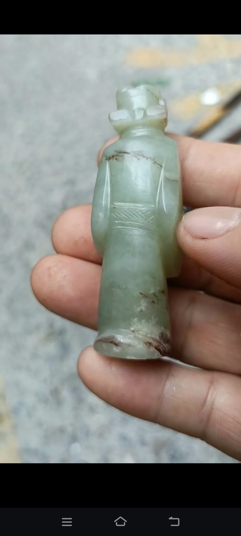 古玩玉器提油仿古“玉人”真品鑒賞圖