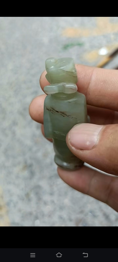 古玩玉器提油仿古“玉人”真品鑒賞圖