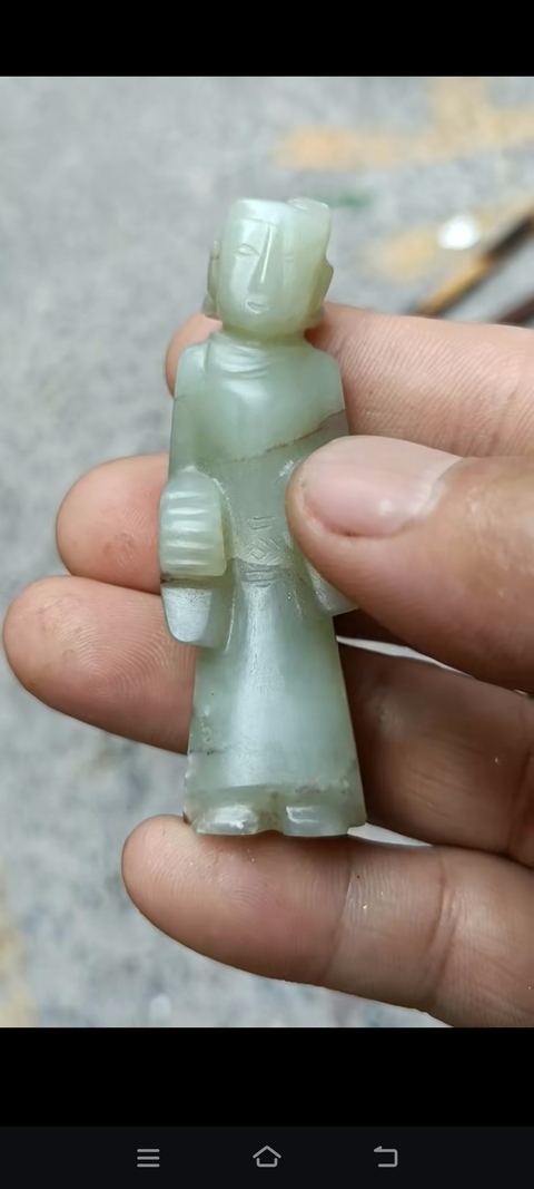 古玩玉器提油仿古“玉人”真品鑒賞圖