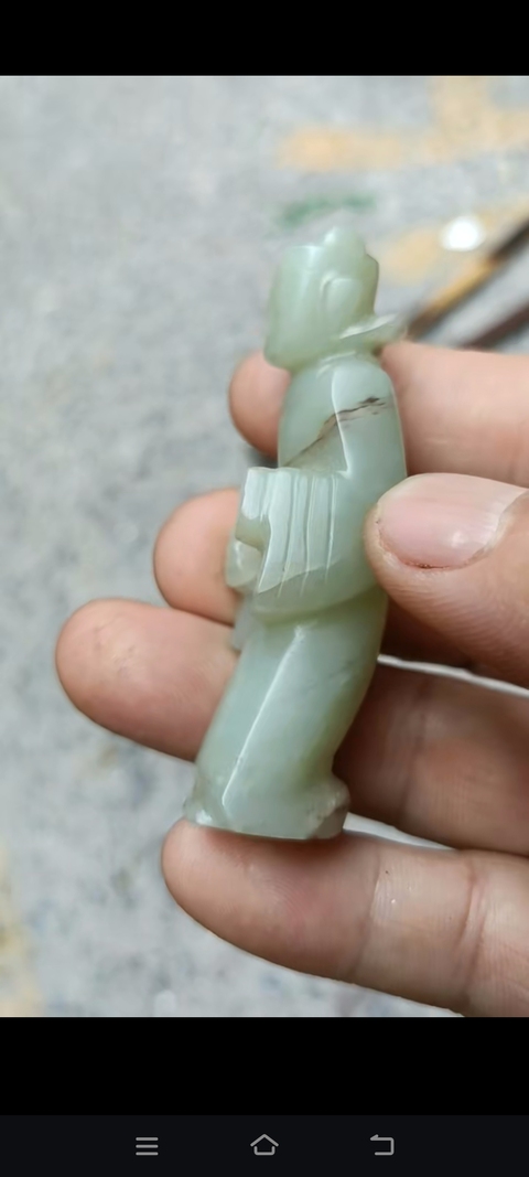 古玩玉器提油仿古“玉人”真品鑒賞圖