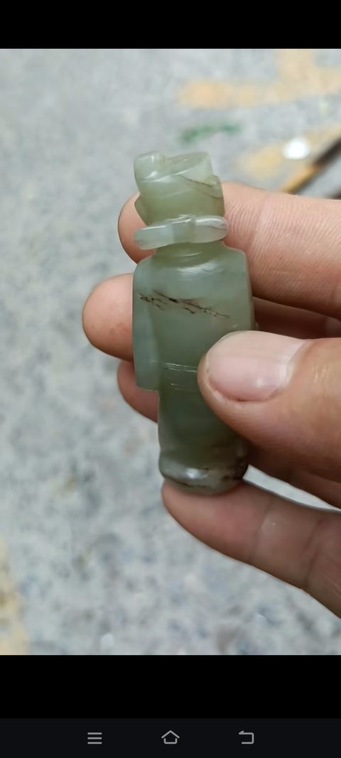 古玩玉器提油仿古“玉人”真品鑒賞圖