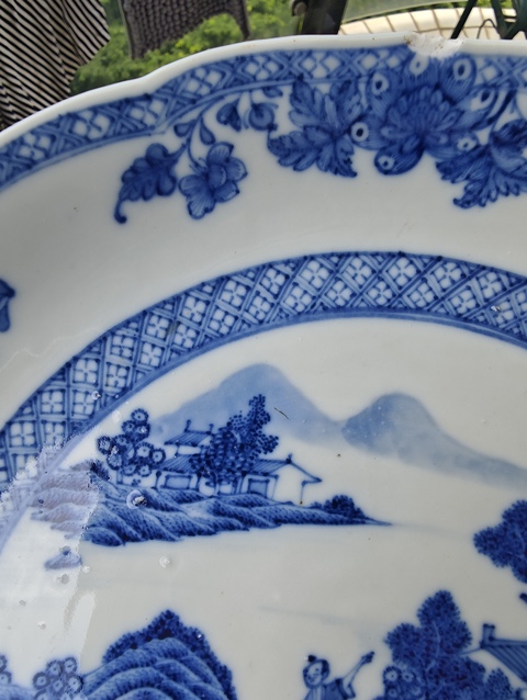 古玩陶瓷青花盤真品鑒賞圖