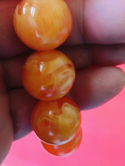 古玩玉器樹脂珠串拍賣,當前價格38元