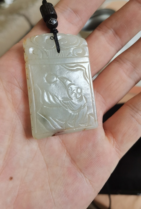 古玩玉器和田玉雕“福壽牌”真品鑒賞圖