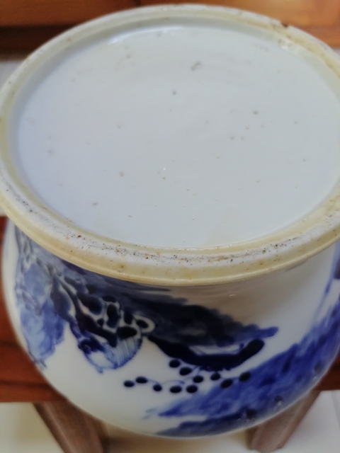 古玩陶瓷青花八駿圖馬蹄尊真品鑒賞圖