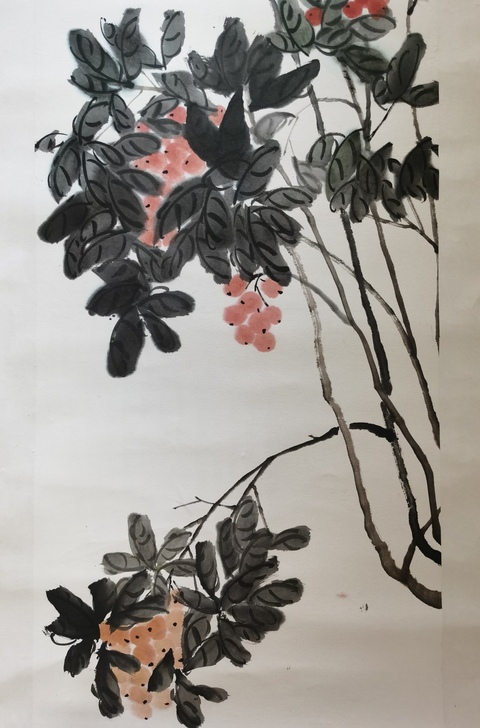 古玩字畫農(nóng)工黨中央書畫院副院長兼秘書長杜小荃琵琶果實拍賣，當前價格899元