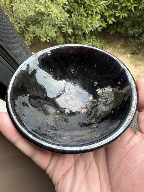 古玩陶瓷黑釉茶盞真品鑒賞圖