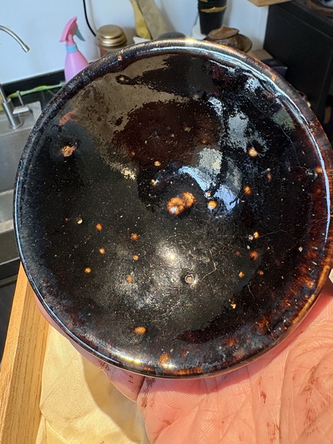 古玩陶瓷黑釉茶盞真品鑒賞圖