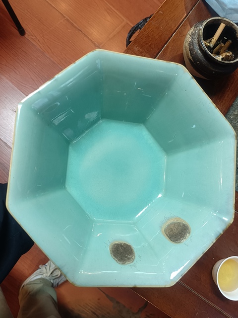 古玩陶瓷八角高足碗真品鑒賞圖