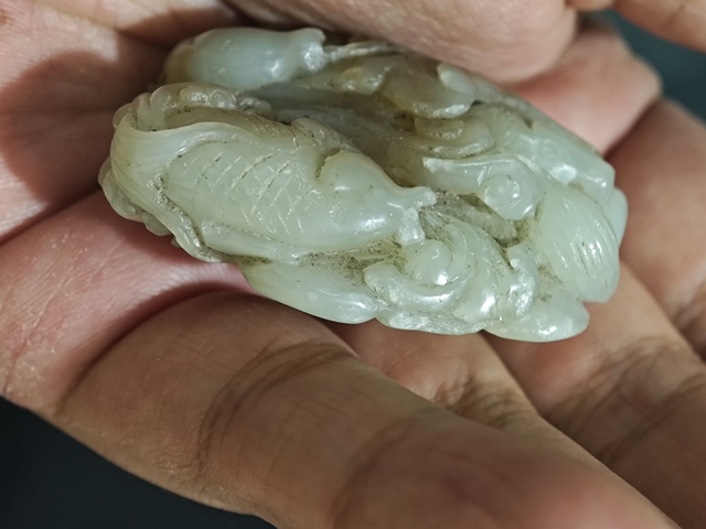 古玩玉器連年有余真品鑒賞圖