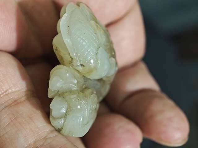 古玩玉器連年有余真品鑒賞圖