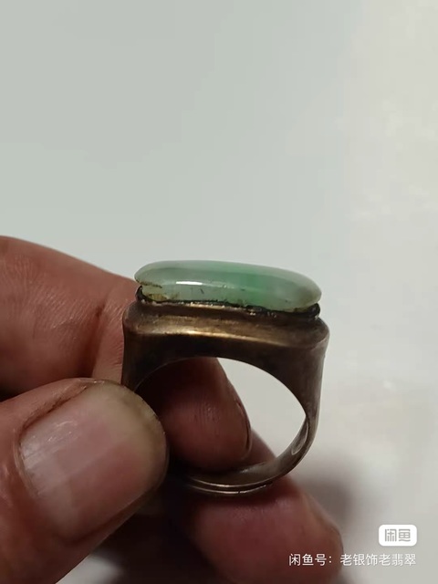 古玩玉器鑲嵌戒指真品鑒賞圖