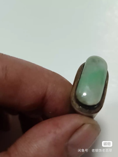 古玩玉器鑲嵌戒指真品鑒賞圖