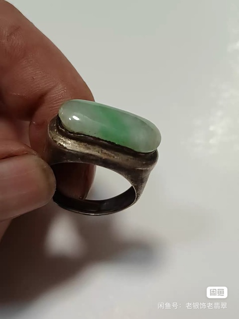 古玩玉器鑲嵌戒指真品鑒賞圖