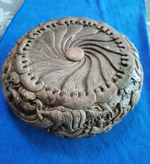 古玩玉器地方玉雕“龍紋筆洗”真品鑒賞圖