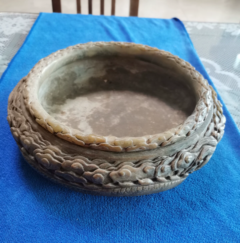 古玩玉器地方玉雕“龍紋筆洗”真品鑒賞圖