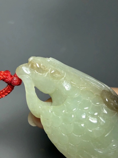 古玩玉器玉鷹真品鑒賞圖