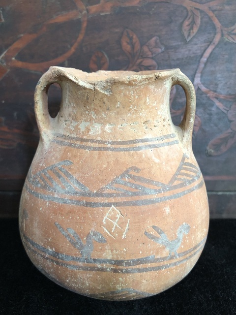 古玩陶瓷彩繪雙系陶罐你要真品鑒賞圖