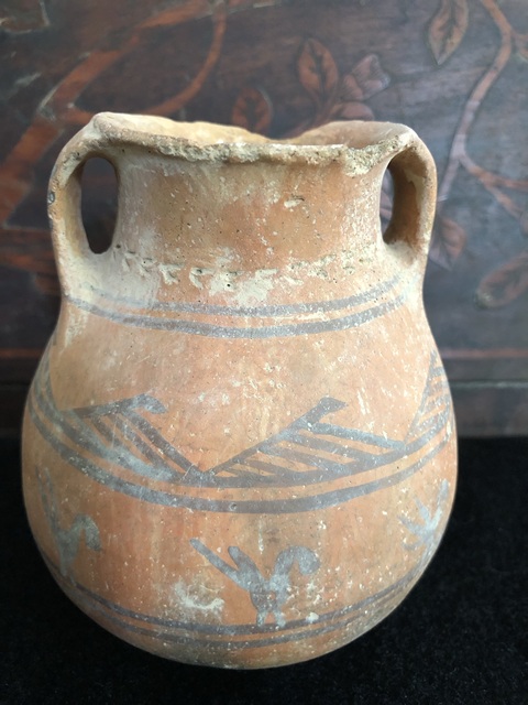 古玩陶瓷彩繪雙系陶罐你要真品鑒賞圖