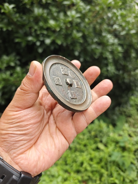 古玩銅器明代銅鏡“金榜題名”吉語鏡拍賣,當前價格1280元