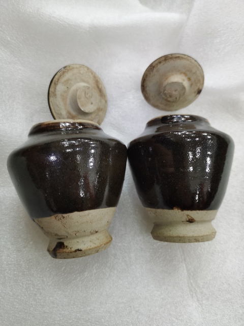 古玩陶瓷黑釉蓋罐真品鑒賞圖
