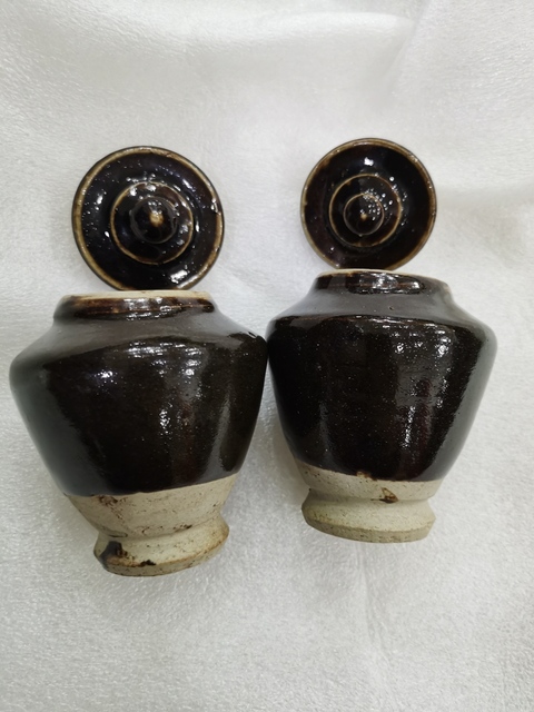 古玩陶瓷黑釉蓋罐真品鑒賞圖
