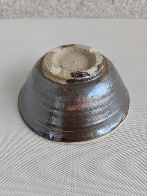 古玩陶瓷磁州窯雙色釉茶碗拍賣，當前價格350元