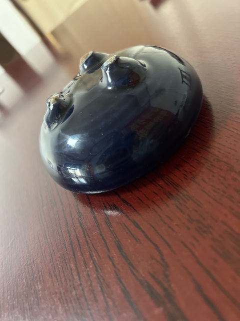 古玩陶瓷藍釉香爐真品鑒賞圖