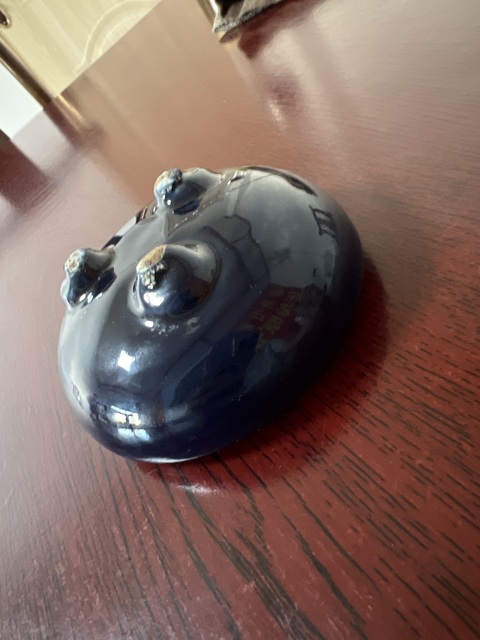 古玩陶瓷藍釉香爐真品鑒賞圖