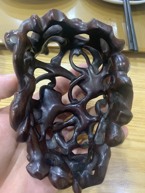 古玩雜項木座真品鑒賞圖