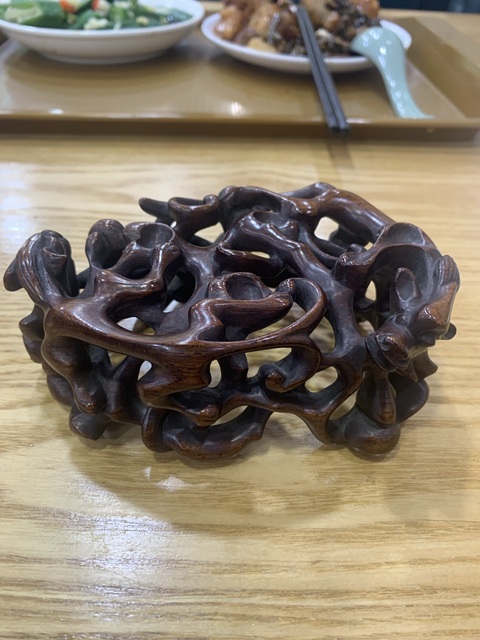 古玩雜項木座真品鑒賞圖