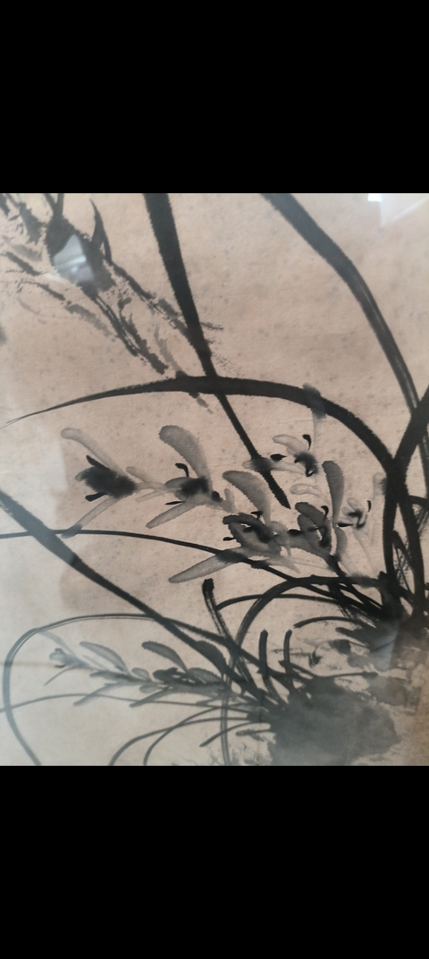 古玩字畫梅蘭竹菊四屏真品鑒賞圖
