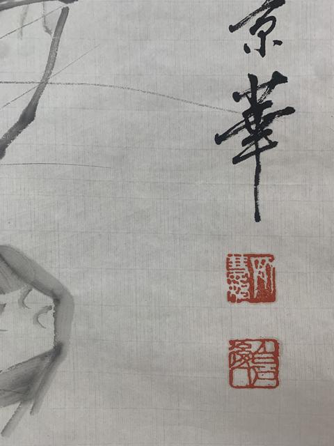 古玩字畫齊慧娟 墨蝦圖真品鑒賞圖