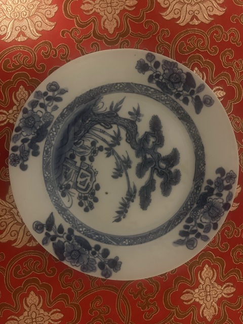 古玩陶瓷青花盤真品鑒賞圖