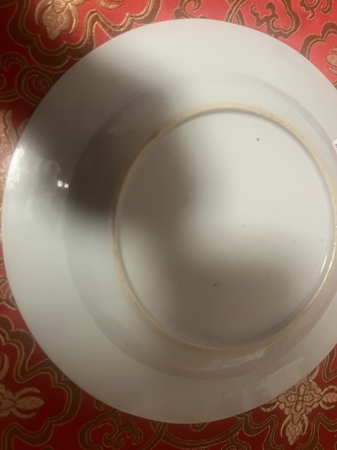 古玩陶瓷青花歲寒三友折腰盤真品鑒賞圖