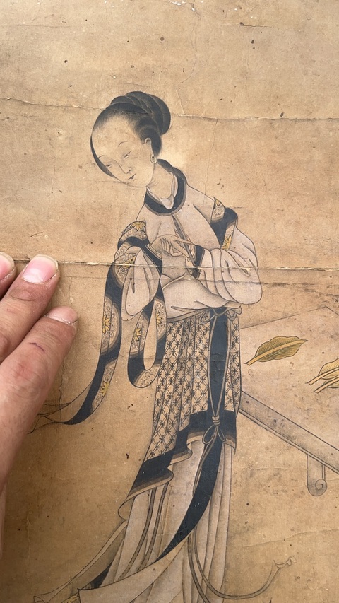 古玩字畫惆悵東風奈別何真品鑒賞圖