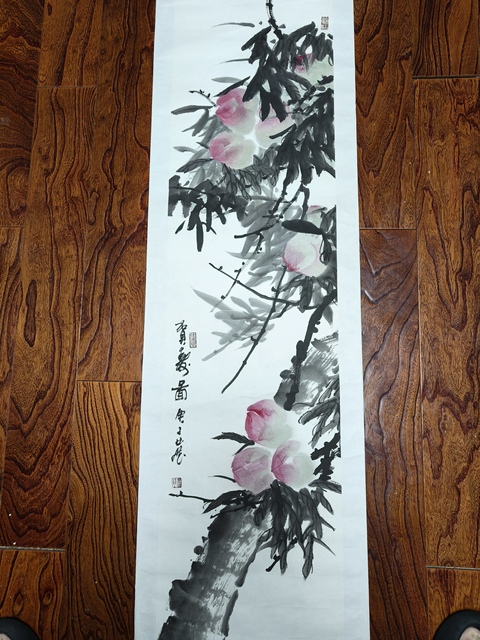 古玩字畫賀壽圖真品鑒賞圖