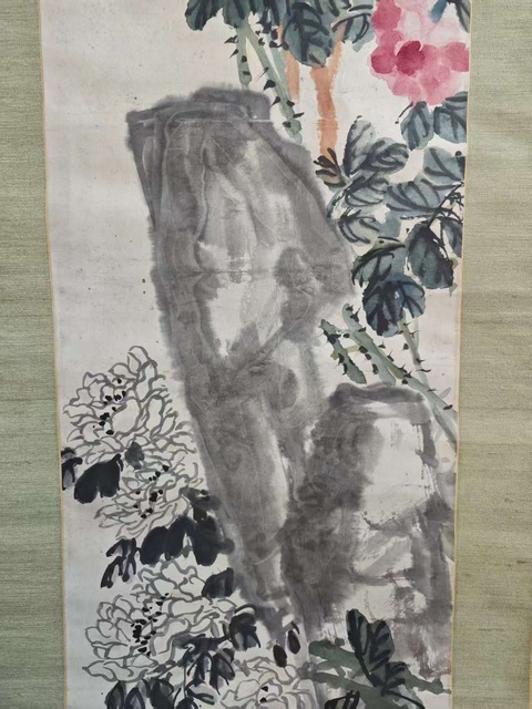 古玩字畫花開四時真品鑒賞圖