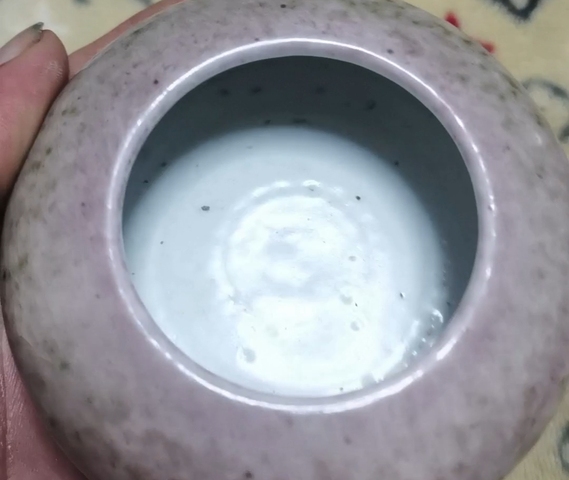 古玩陶瓷豇豆紅洗真品鑒賞圖