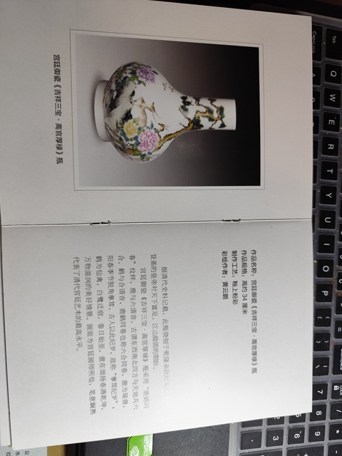 古玩陶瓷粉彩桃紋梅瓶真品鑒賞圖