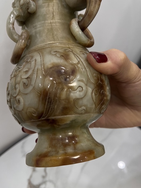 古玩玉器仿古玉瓶真品鑒賞圖