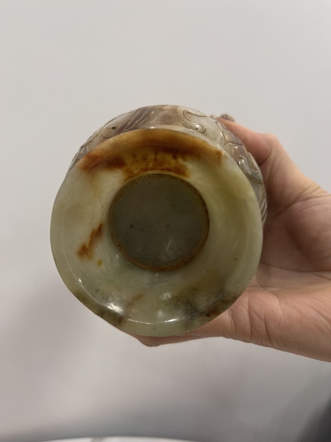 古玩玉器仿古玉瓶真品鑒賞圖