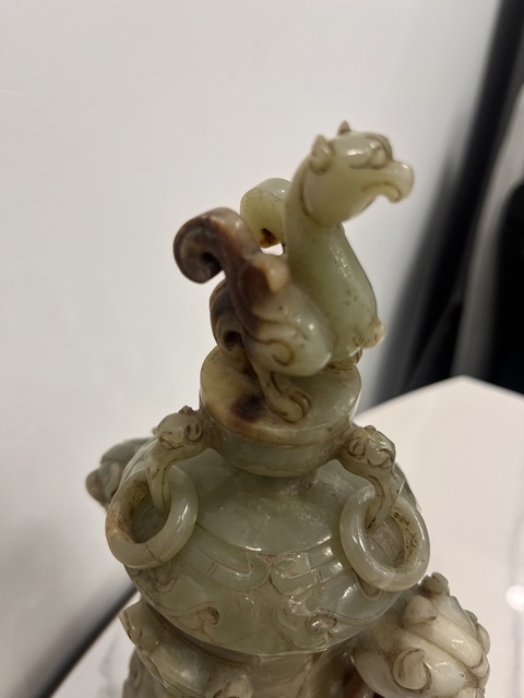 古玩玉器仿古玉瓶真品鑒賞圖