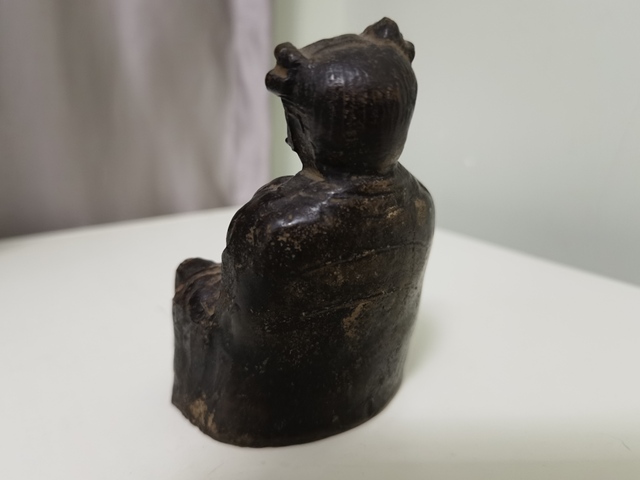 古玩陶瓷晚清童子擺件真品鑒賞圖