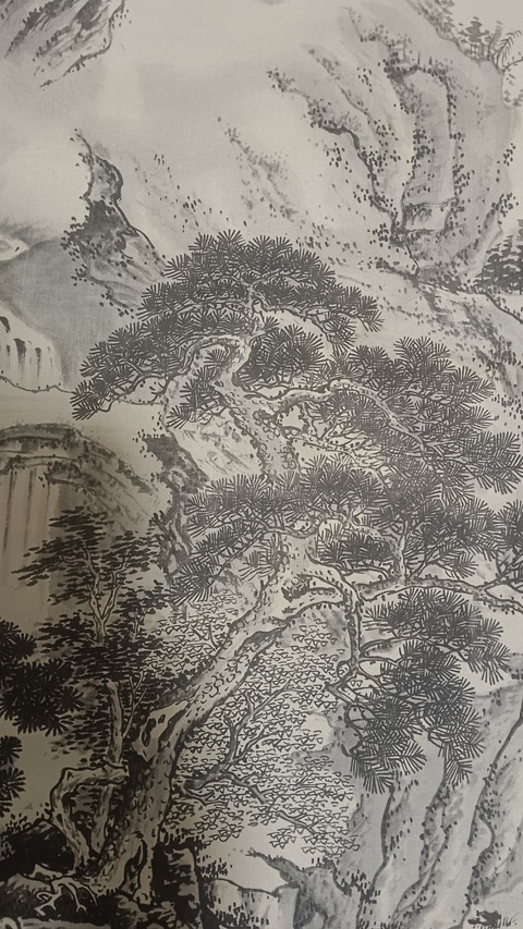 古玩字畫松溪行旅真品鑒賞圖