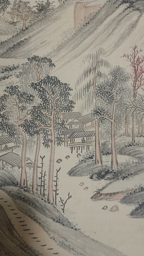 古玩字畫雨過煙霞真品鑒賞圖