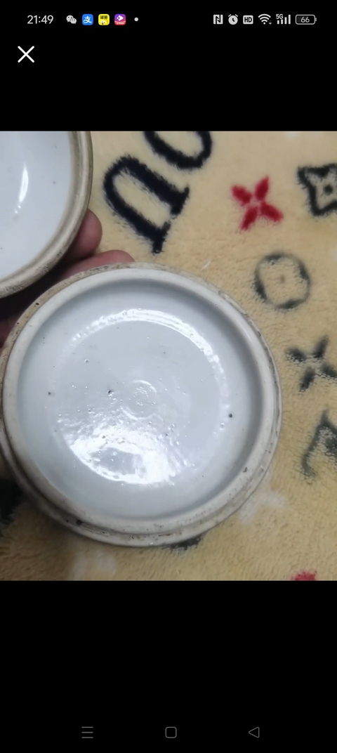 古玩陶瓷豇豆紅印盒真品鑒賞圖